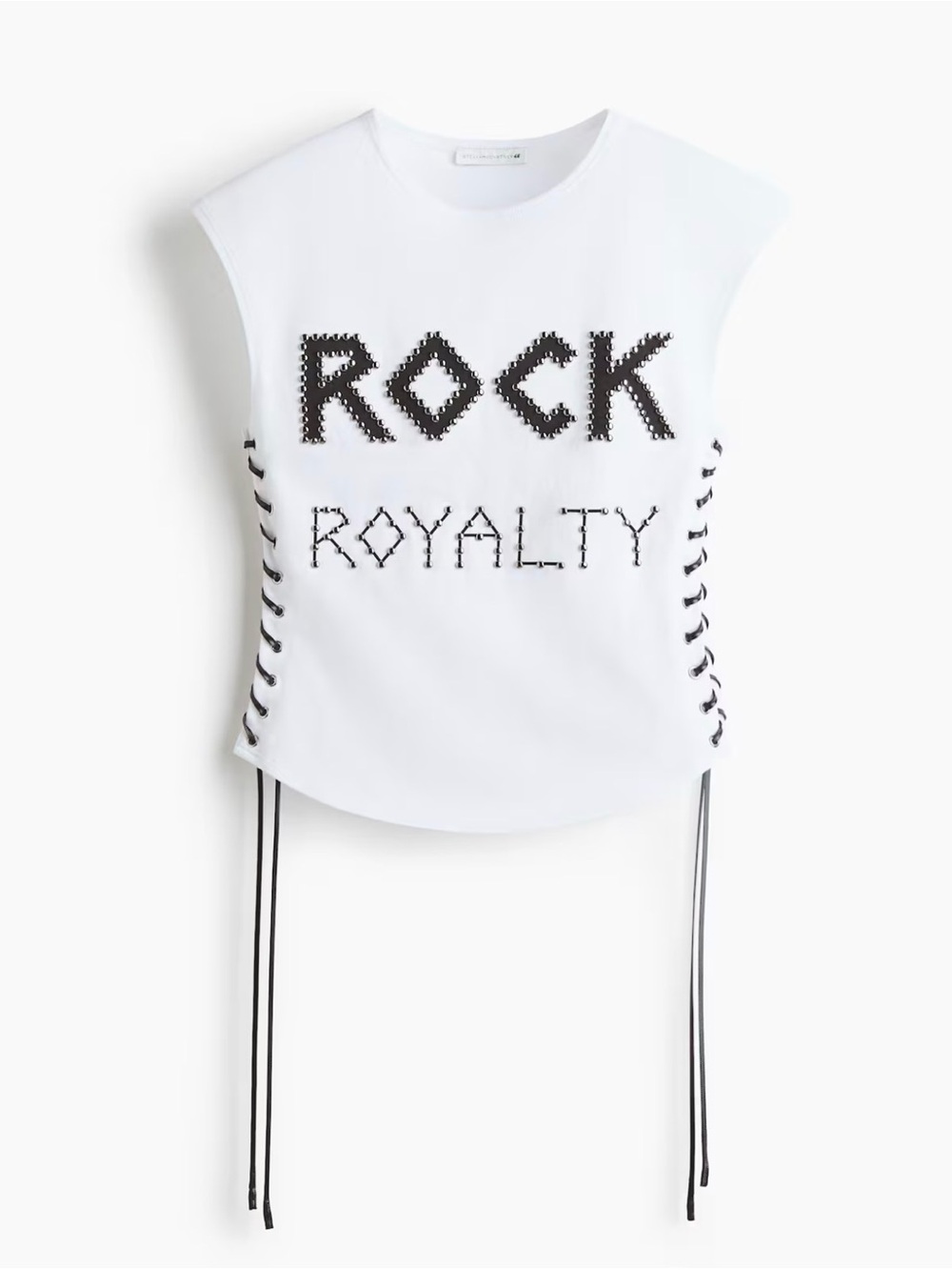 STELLA MCCARTNEY H&M LACE-UP STUDDED TOP